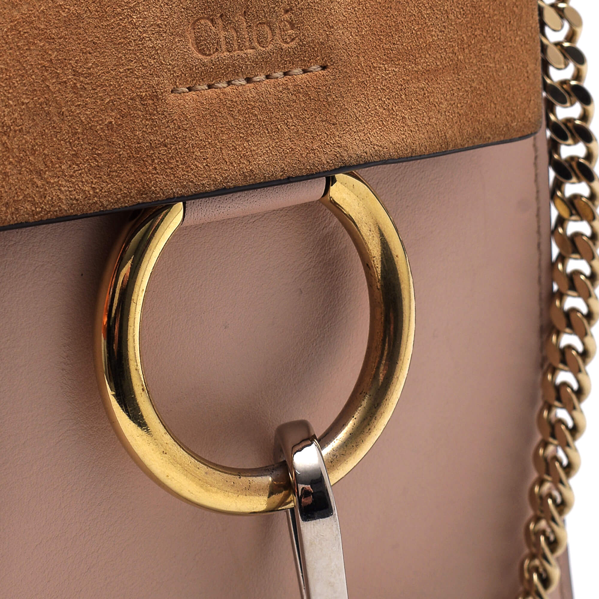 Chloe - Two Tone Leather Small Faye Bracelet Bag 